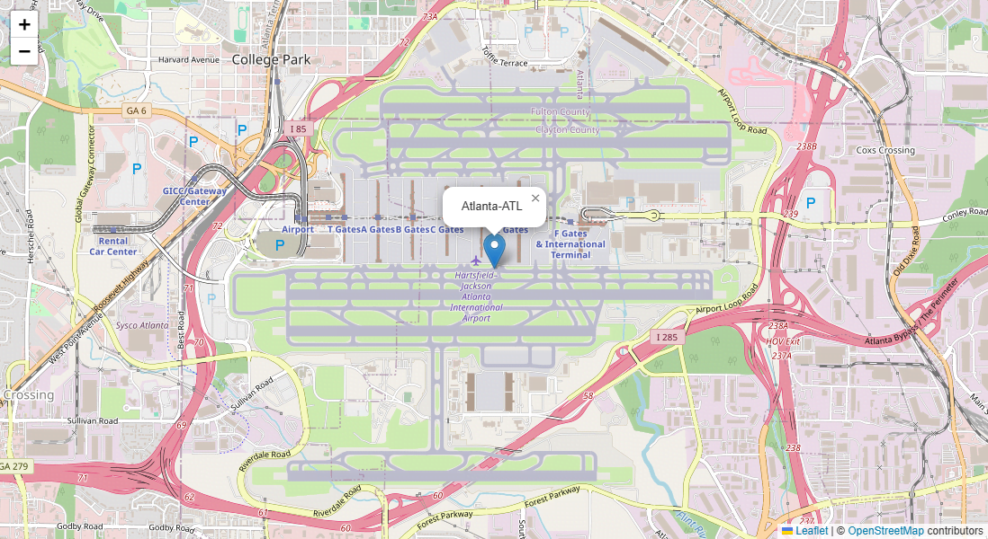 Airport Map Placeholder