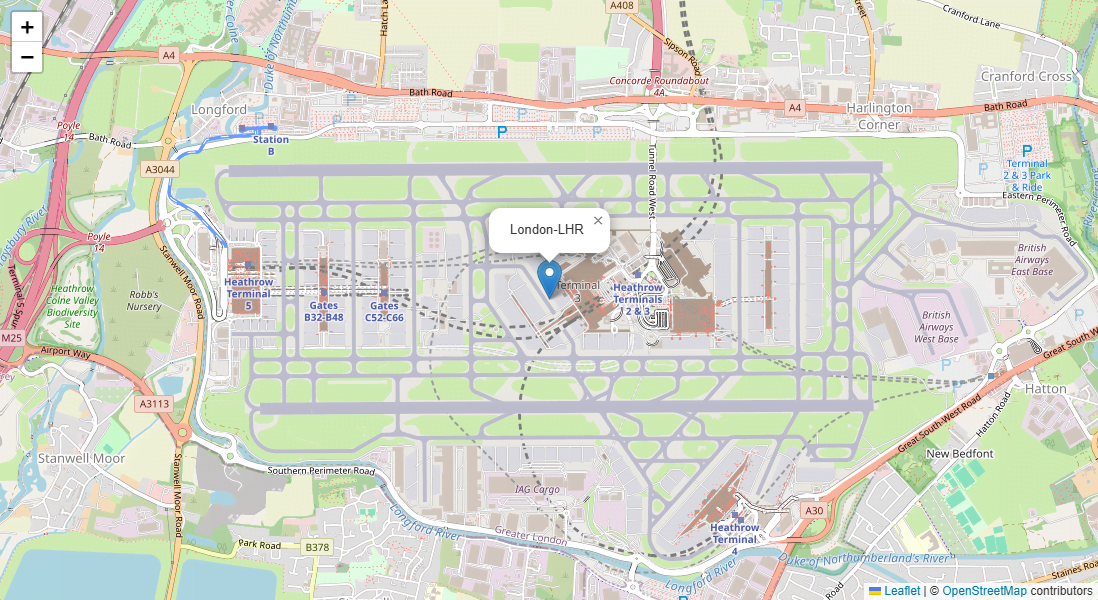 Airport Map Placeholder